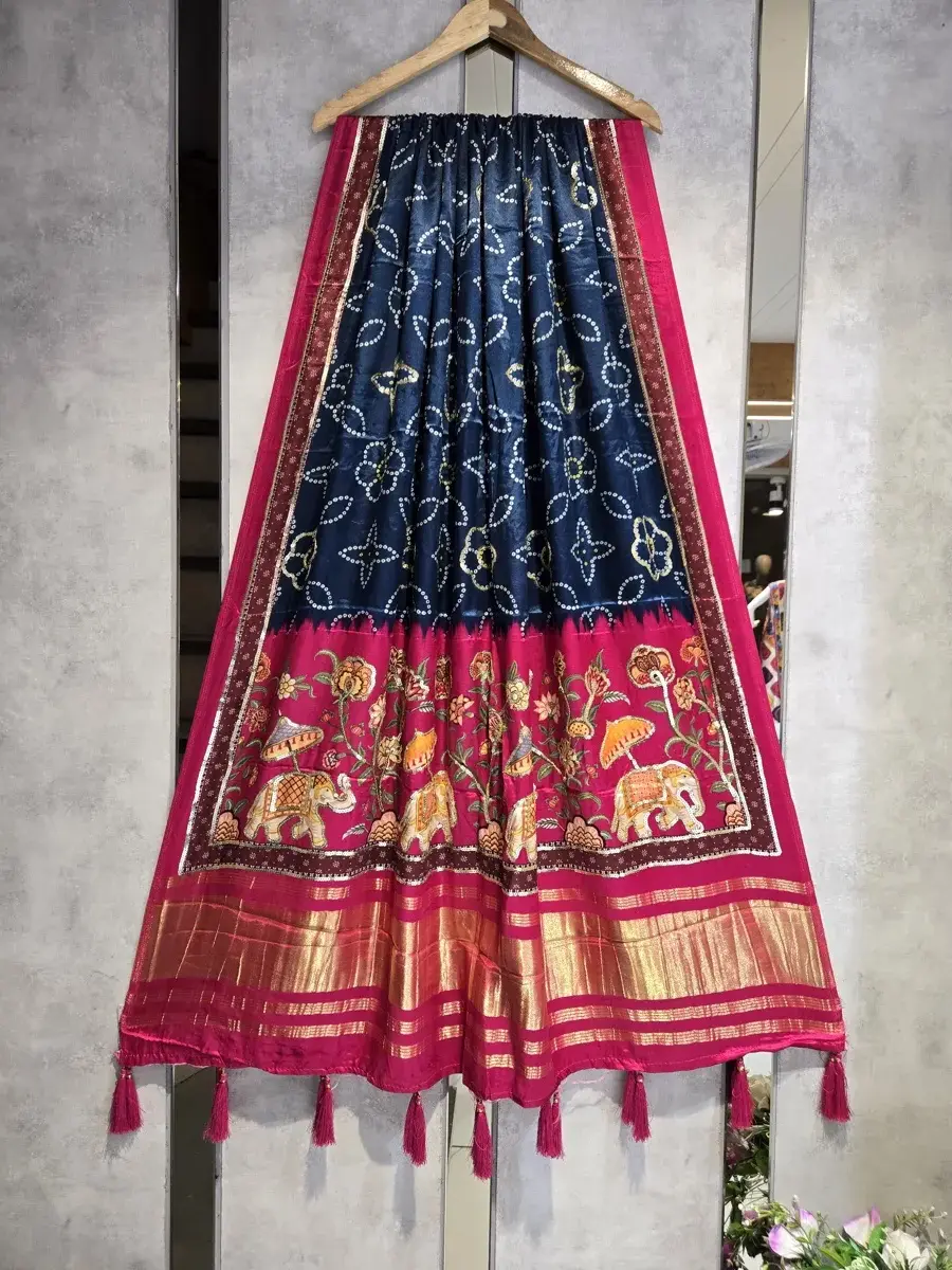 Gaji Silk Lagdi Patta GSL022