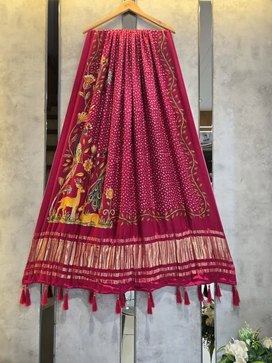 Gaji Silk Lagdi Patta GSL030