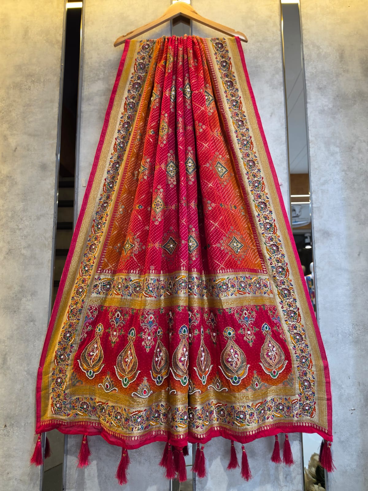 jorjet khadi position dupatta JKPD003