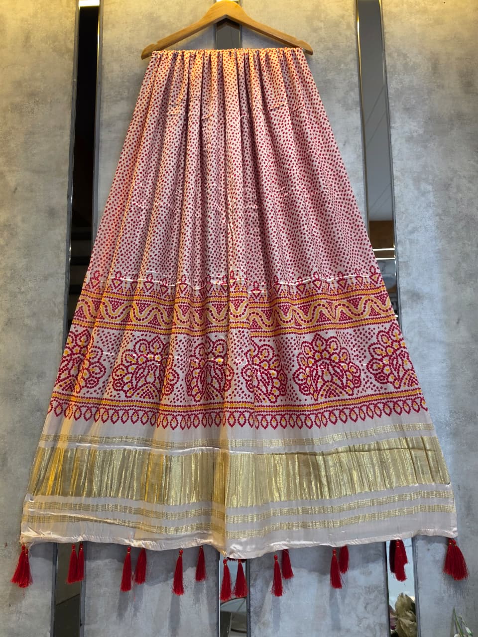 Gaji Silk Lagdi Patta Dupatta GSL045
