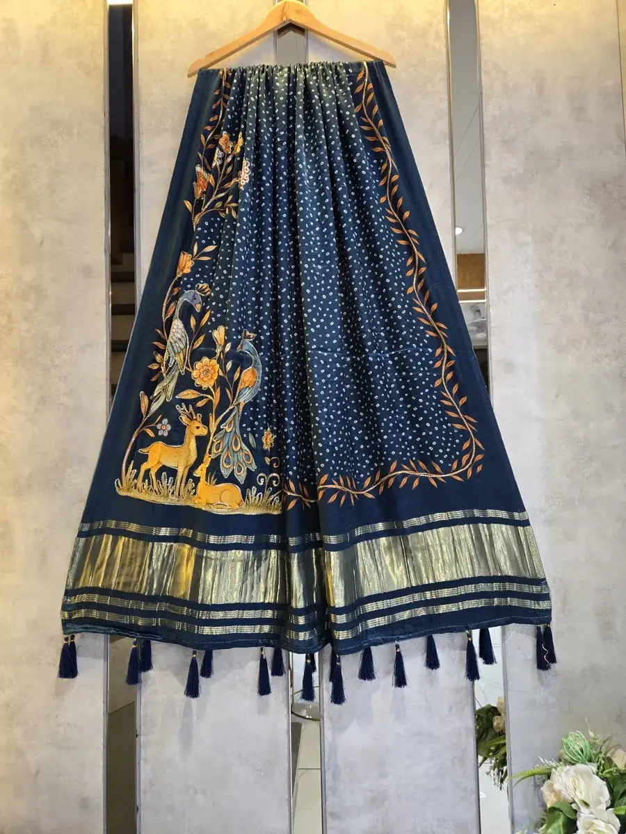 Gaji Silk Lagdi Patta GSL030